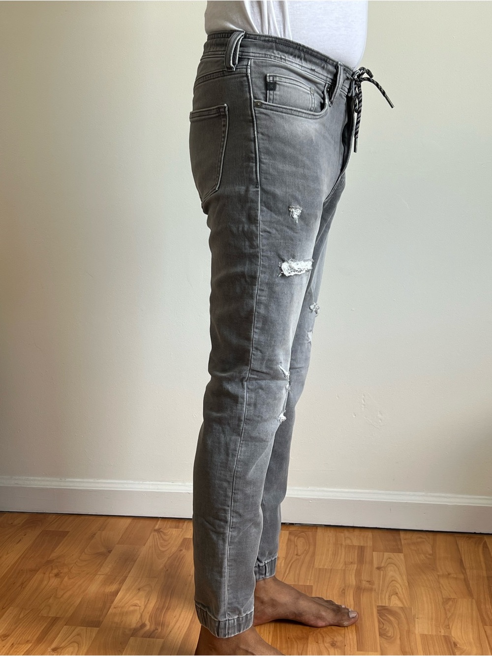H&M Slim Distressed Jeans - Gray
